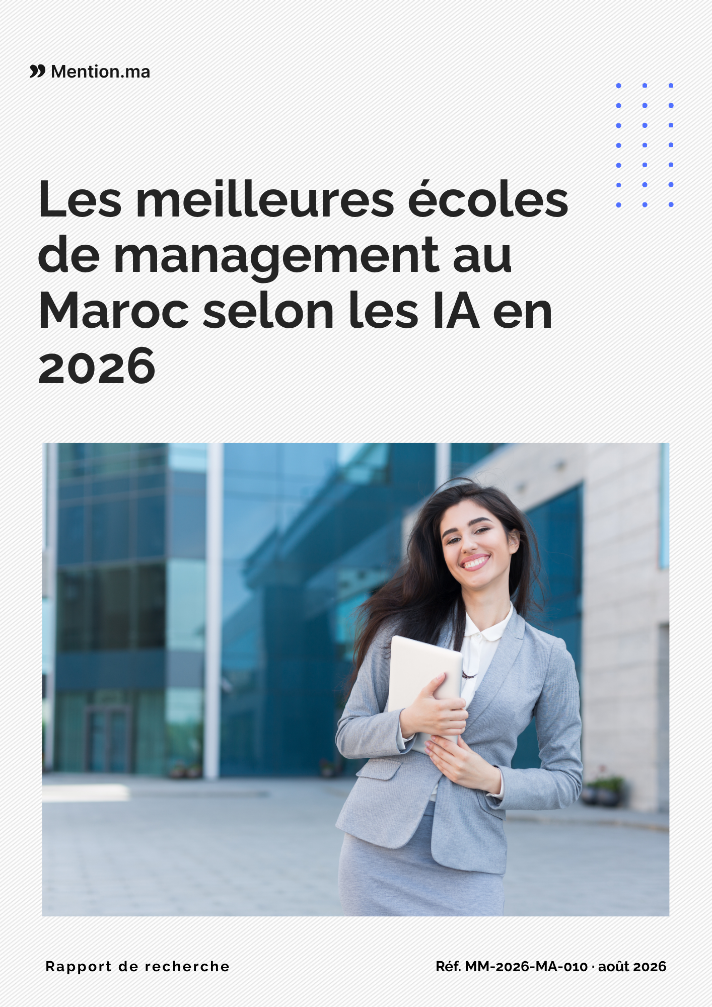Rapport Mention.ma ORG sur les meilleures écoles de management au Maroc selon les IA en 2026